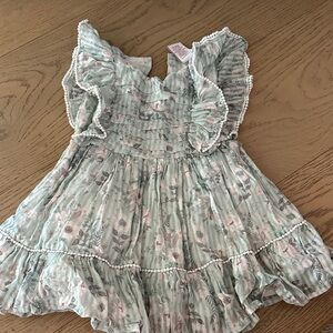Shabby Chic Pastel Floral Ruffle Dress